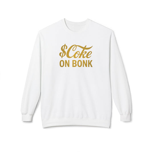 Classic $Coke on Bonk Sweatshirt ( White )