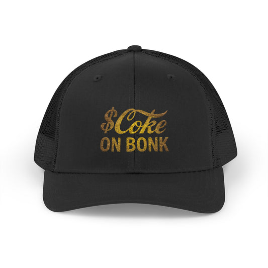 Classic $Coke on BONK Snapback Trucker Cap ( Black )