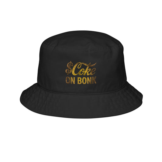 Classic $Coke on BONK Embroidered Bucket Hat ( Black )